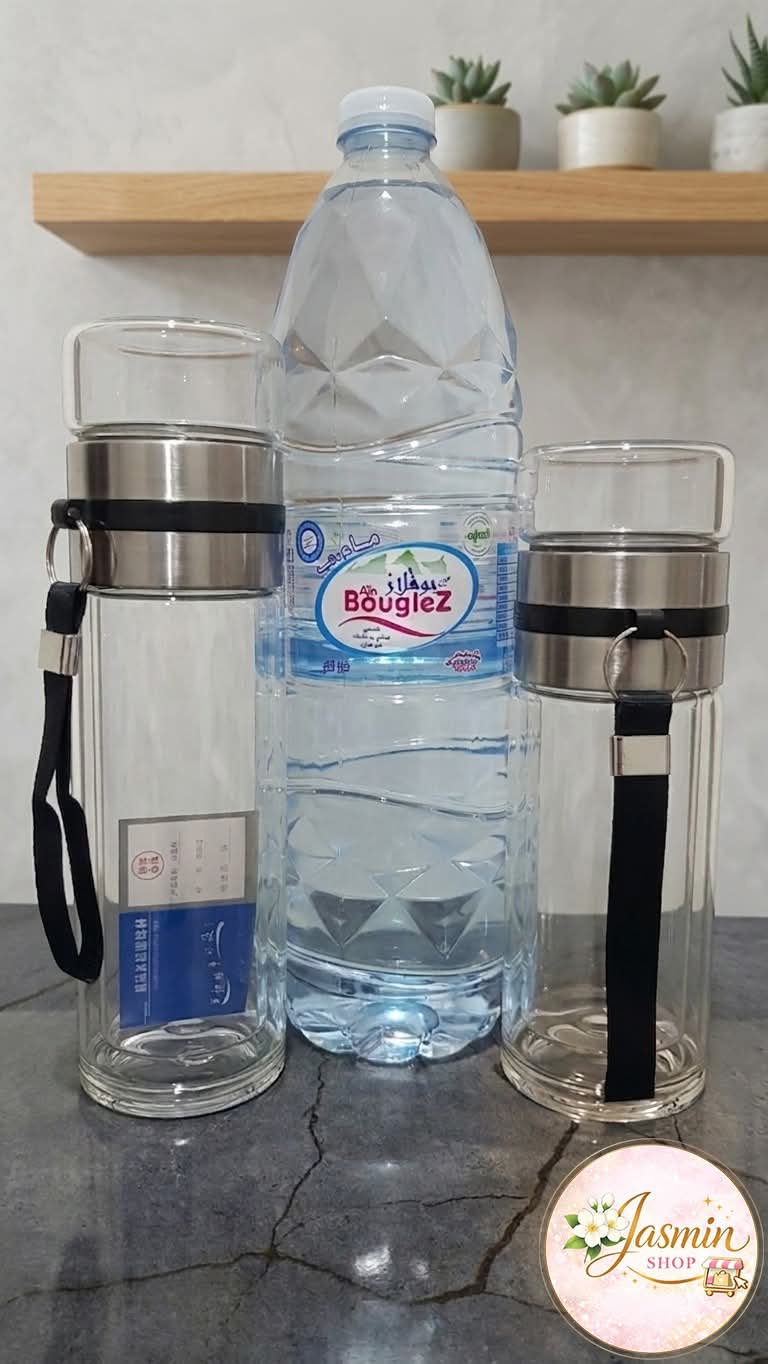 Bouteille de Thé avec Infuseur  350 ml/450 ml  زجاجة شاي مزودة بمصفاة